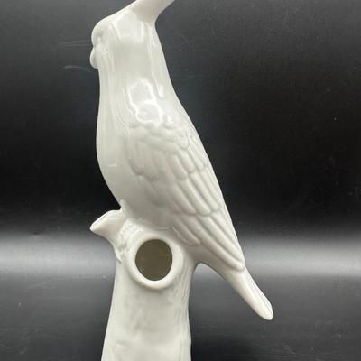 White Ceramic Cockatoo