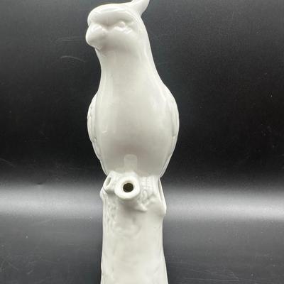 White Ceramic Cockatoo