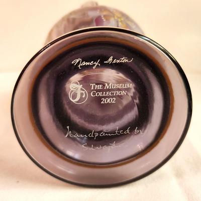 Lot #134 Beautiful Fenton Art Glass Vase 2002 Amethyst