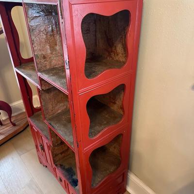 Chinese Display Shelf with Cabinet and Two Drawers