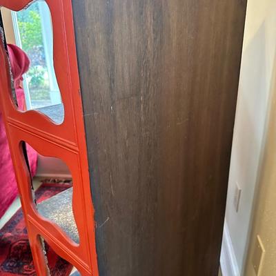 Chinese Display Shelf with Cabinet and Two Drawers