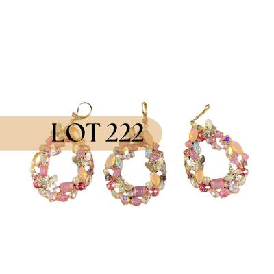 -222- COSTUME JEWELRY | Miscellaneous Pink Earrings