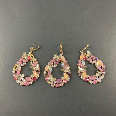 -222- COSTUME JEWELRY | Miscellaneous Pink Earrings
