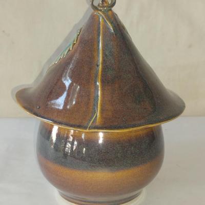 Glazed Ceramic Bird House