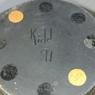 Large, Raku Pottery Vase- Signed by Artist- Kidd, 91