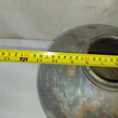 Large, Raku Pottery Vase- Signed by Artist- Kidd, 91