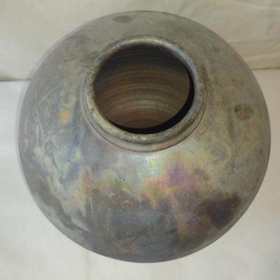 Large, Raku Pottery Vase- Signed by Artist- Kidd, 91