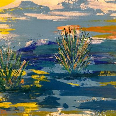 Original “Autumn Marsh” by Carol Burch