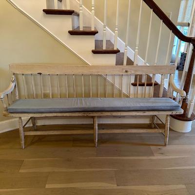 Antique Pine Single Board Bench (See Details)