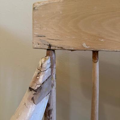 Antique Pine Single Board Bench (See Details)
