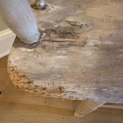 Antique Pine Single Board Bench (See Details)