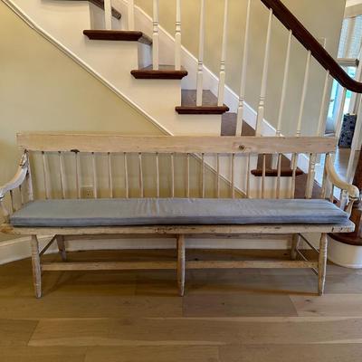 Antique Pine Single Board Bench (See Details)