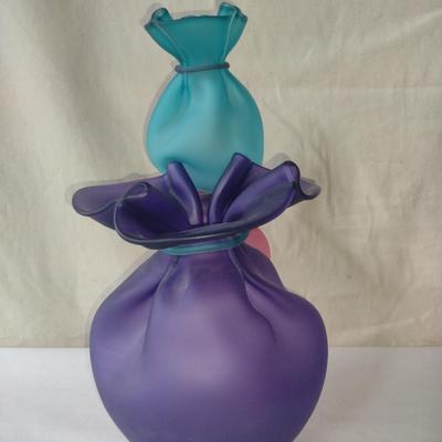 Large, Hand Blown and Cast Glass Sculpture by John Littleton and Kate Vogel