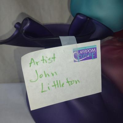 Large, Hand Blown and Cast Glass Sculpture by John Littleton and Kate Vogel
