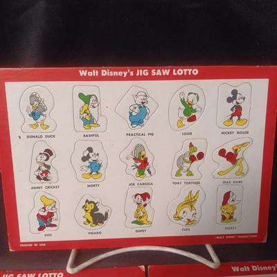 WALT DISNEY PROD. JIG SAW LOTTO BOARDS