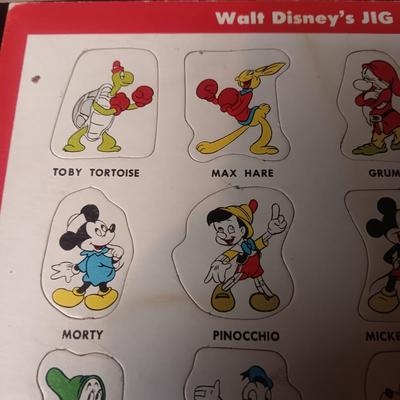 WALT DISNEY PROD. JIG SAW LOTTO BOARDS