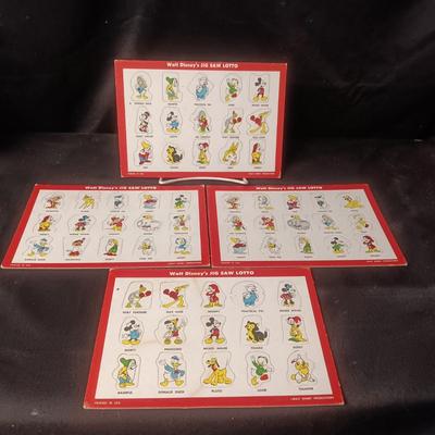 WALT DISNEY PROD. JIG SAW LOTTO BOARDS