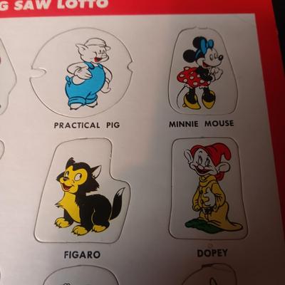 WALT DISNEY PROD. JIG SAW LOTTO BOARDS