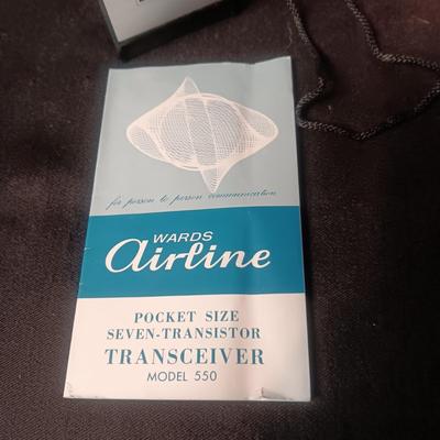 2 WARDS AIRLINE 7-TRANSISTOR TRANSCEIVERS