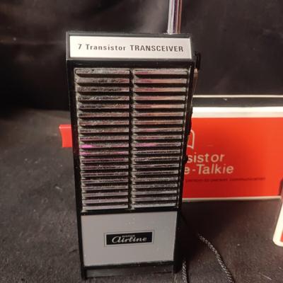2 WARDS AIRLINE 7-TRANSISTOR TRANSCEIVERS