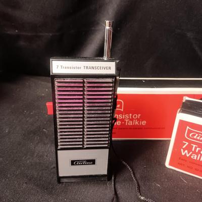 2 WARDS AIRLINE 7-TRANSISTOR TRANSCEIVERS