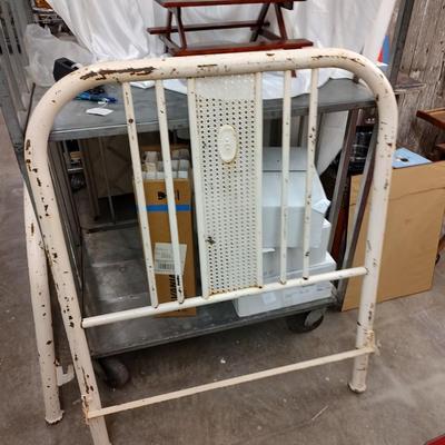 Metal Bed Frame with Rails and Support Boards