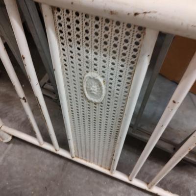 Metal Bed Frame with Rails and Support Boards