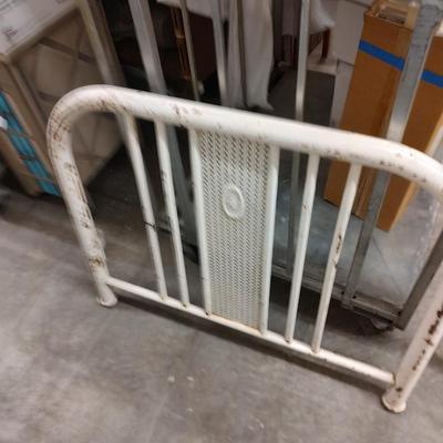 Metal Bed Frame with Rails and Support Boards