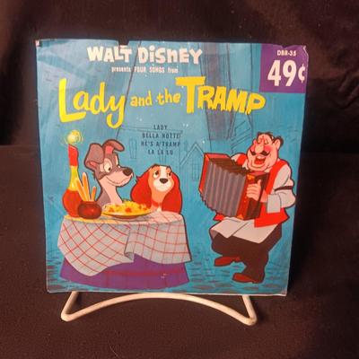 1961 WALT DISNEY PROD."LADY AND THE TRAMP" 45 RECORD