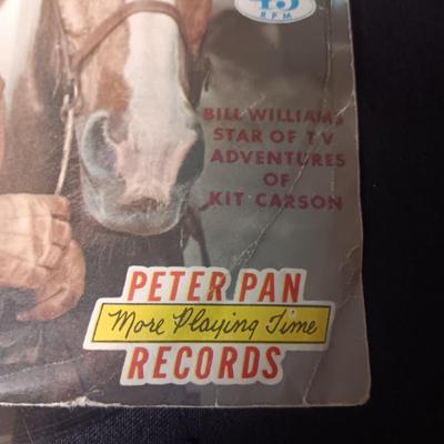 1957 KIT CARSON WESTERN SONGS AND SMOKEY THE BEAR 45 RECORDS