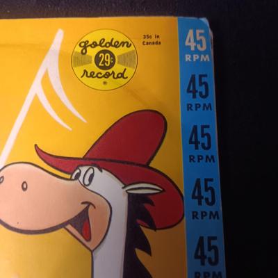 2 VINTAGE 45 RECORDS "SHAGGY DOG" AND "QUICK DRAW MCGRAW"