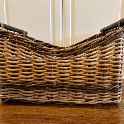 Large Storage Wicker Basket (See Details)