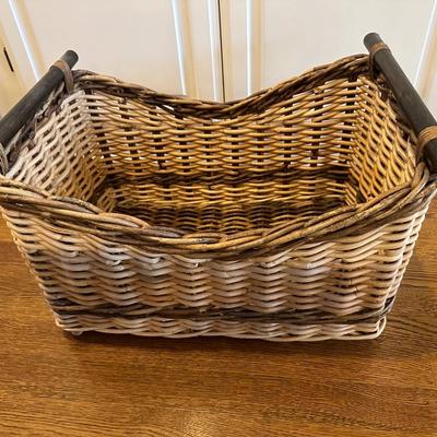 Large Storage Wicker Basket (See Details)