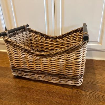Large Storage Wicker Basket (See Details)