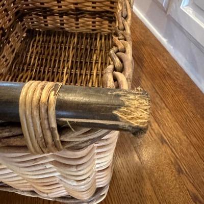 Large Storage Wicker Basket (See Details)