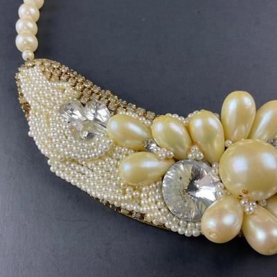 -240- ARTISAN | Beaded & Faux Pearl Necklace