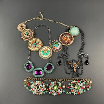 -242- COSTUME JEWELRY | Multicolored Beaded Necklaces