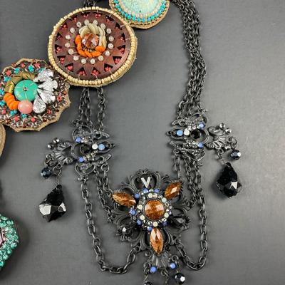 -242- COSTUME JEWELRY | Multicolored Beaded Necklaces