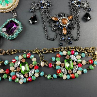 -242- COSTUME JEWELRY | Multicolored Beaded Necklaces