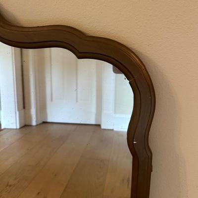 Vintage Large and Heavy Wood Mirror
