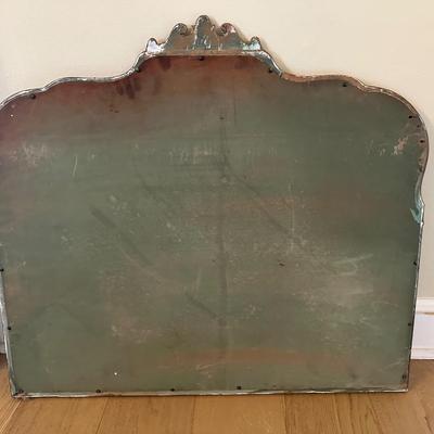 Vintage Large and Heavy Wood Mirror
