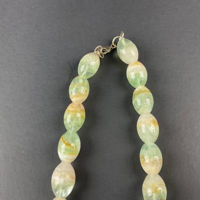 -250- COSTUME JEWELRY | Blue Stone Statement Necklace