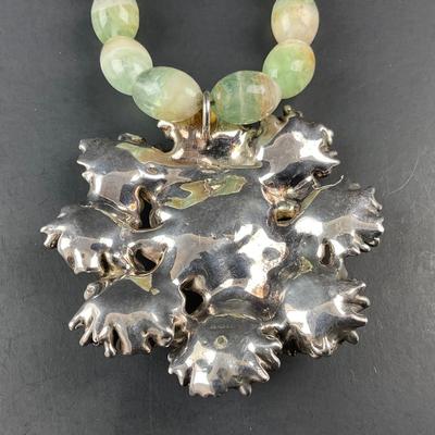 -250- COSTUME JEWELRY | Blue Stone Statement Necklace