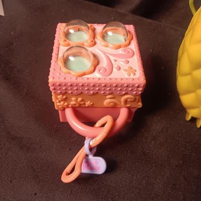 POLLY POCKET, LITTLEST PET SHOP AND A TUBE OF BUBBLES