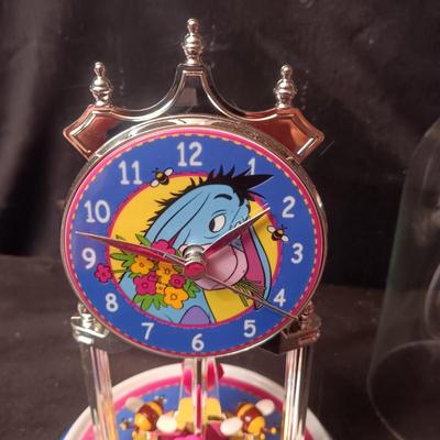 DISNEY'S EEYORE CLOCK IN A GLASS DOME