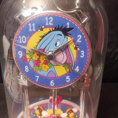 DISNEY'S EEYORE CLOCK IN A GLASS DOME