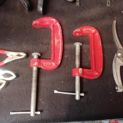 VARIETY OF CLAMPS AND HARDWARE