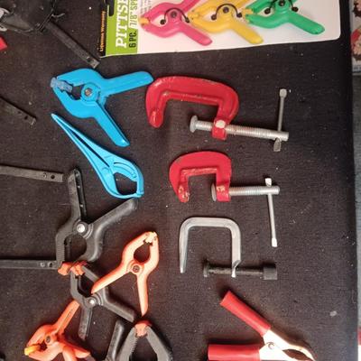A VARIETY OF CLAMPS