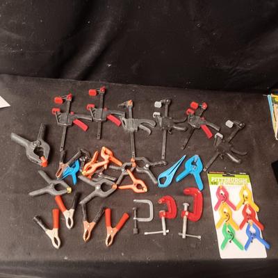 A VARIETY OF CLAMPS