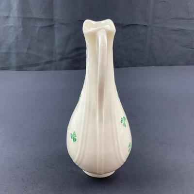 -261- BELLEEK | Irish Porcelain Typher Jug Shamrock Pattern | 6th Mark